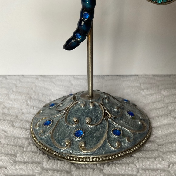 Metal and Enamel Dragonfly Display Stand - Photo or Jewellery Holder - Picture 2 of 16